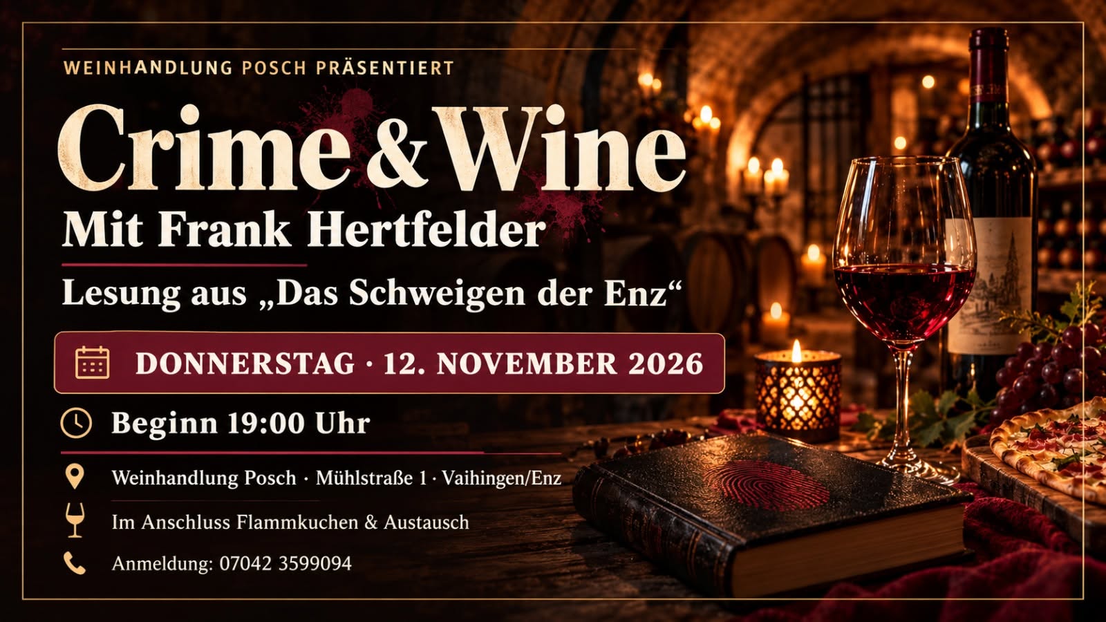 Crime & Wine mit Frank Hertfelder